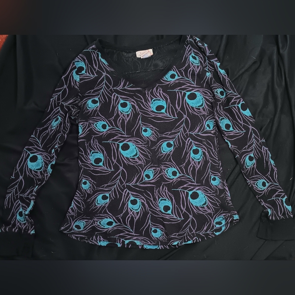 3/10 OP Feather Print Thermal Top Long Sleeve First Layer XXL Fall Winter Snow